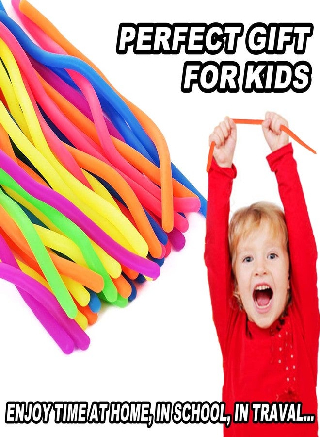 Rtinsd String Stretchy Fidget Toys for Kids, 12 Packs Silly Noodles Adults Stretch String for School Classroom Rewards Back to School - Image 4